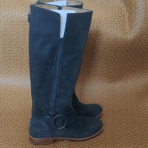 OLUKAI Holo Lio II Suede Riding Boot Sage Green sz 8